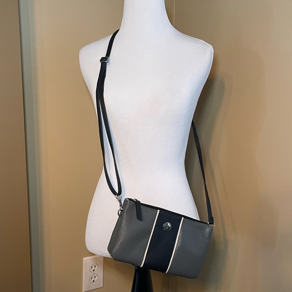 Stone Mountain multi-compartment crossbody bag.
